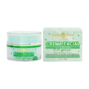 Crema facial aloe vera piel grasa purpure